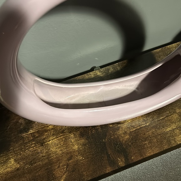 Rare Retro vintage 80’s post modern ring vase lilac purple ceramic 🌵 - Picture 2 of 10